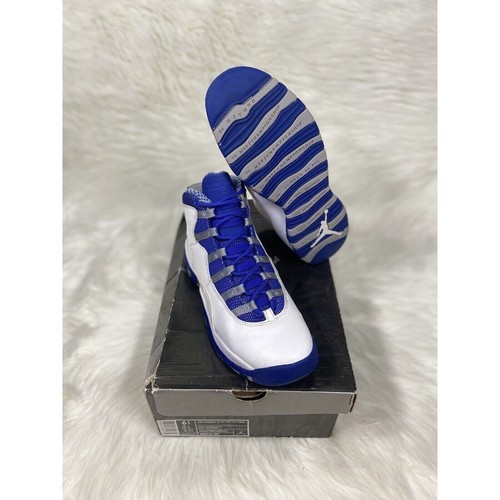 Air Jordan 10 Retro Txt Royal Taglia 6.5 Scatola Originale 487215 107 Pulito ?