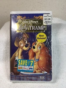 Disney Masterpiece Lady and the Tramp VHS 1998 Walt Disney Factory Sealed - Picture 1 of 22