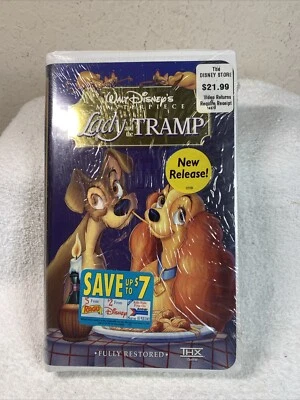 Disney Masterpiece Lady and the Tramp VHS 1998 Walt Disney Factory Sealed - Image 1 of 4
