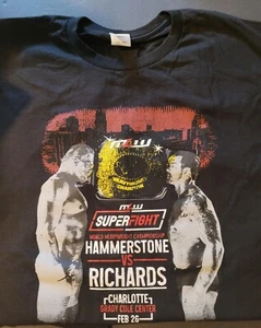 CAMISETA PRO WRESTLING CRATE "MLW SUPERFIGHT"!! TALLA GRANDE!! ¡EXCLUSIVO DE CAJA!! - Imagen 1 de 1