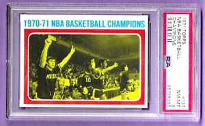 1971 Topps NBA Basketball Champions Milwaukee Bucks #137 Oscar Robertson PSA 8 - Picture 1 of 2