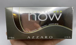 Azzaro NOW Men's Spray Cologne 1.7 oz 50 ml Eau de Toilette SEALED - Picture 1 of 3