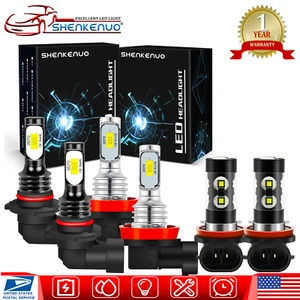 For Chevy Monte Carlo Coupe 2-Door 2006-2007 H11/H9 LED Headlight Fog Light Bulb - Picture 1 of 12