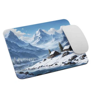Snowy Village Mouse Pad - Foto 1 di 5