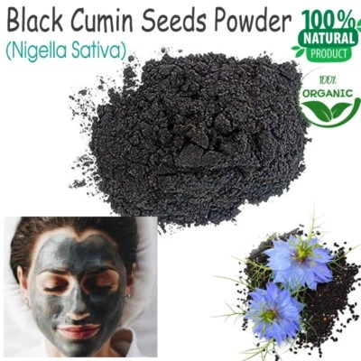 Semilla de Comino Negro en Polvo NIGELLA SATIVA Hierba Natural Piel Iluminadora Cabello Largo Foto 1 de 4