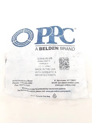 BELDEN PPC EX6XL PLUS 50 pcs. (1 Bag) COAX RG6 CONNECTORS DIRECTV, DISH APPROVED - Image 1 of 3