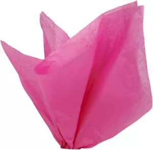 Tissue Paper Cerise Reddish Pink 20" x 30" 120 Large Sheets Gift Wrap Ships Flat - Picture 1 of 4