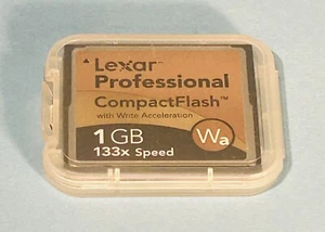 Lexar 1 GB 133x Professional CompactFlash Wa Memory Card * Working - Picture 1 of 1