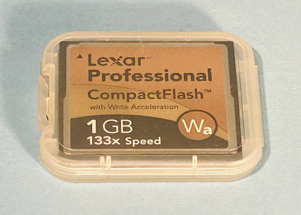 Lexar 1 GB 133x Professional CompactFlash Wa Memory Card * Working - Image 1 of 1