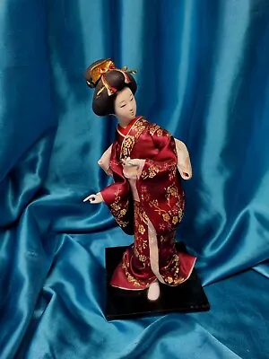 Vintage Japanese Hina Doll In Kimono Geisha Princess Figure Lovely Kawaii 12  • 47.22$