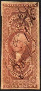 Entrada de mercancías EE. UU. R45A (SCV $22,50) en muy buen estado, cancelación de pluma, 1863 - Imagen 1 de 1