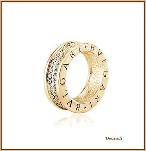 Ring Aus Gelbgold Und Swarovski-Steinen - Bild 1 von 1