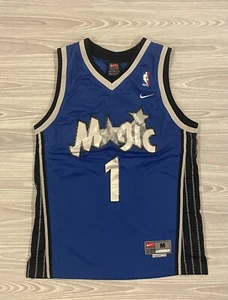 Vintage Nike Tracy Mcgrady Orlando Magic Jersey Blue Youth Size Medium - Picture 1 of 7
