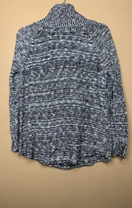Abound Women's Size Small Sweater Turtleneck Knit Black White Long Sleeve - Picture 1 of 18