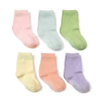 6 pares de calcetines antideslizantes para bebés con agarre antideslizante para niños niños niños niñas bebés Foto 1 de 4