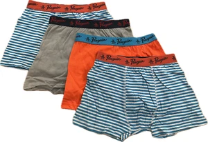 Penguin Boys 4 Pack Boxer Trunks 7-8 Years Multi Cotton Stretch Boxer Shorts - Picture 1 of 3