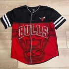Chicago Bulls NBA Black Red 66 Basketball Button Down Jersey Men’s Size S