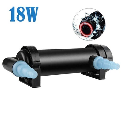 New 18W Aquarium Pond Fish Tank Sterilizer UV Lamp Light Clarifier/ Filter Pump - Image 1 of 4