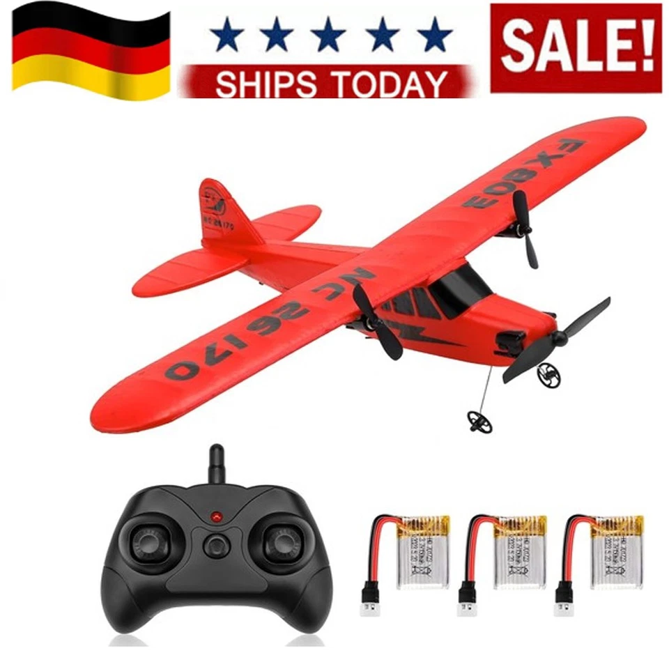 MARKENLOS Makerfire RC Flugzeug FX-803 RTF RC Flugzeug 2,4GHz 2CH eingebauter 6-Achsen Gyr