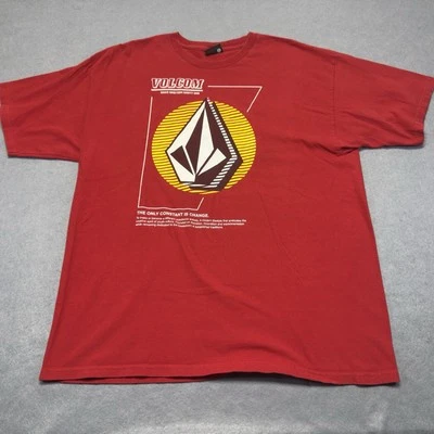Volcom Shirt Adult Extra Large Red Snowboard Skateboard Surfing Ocean Outdoors - Image 1 of 4