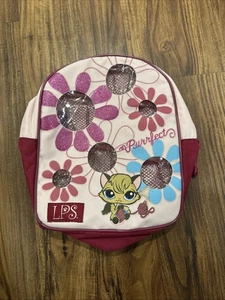 Seltener Littlest Pet Shop 2007 rosa/lila Glitzer Mini Rucksack neu Y2k - Bild 1 von 6