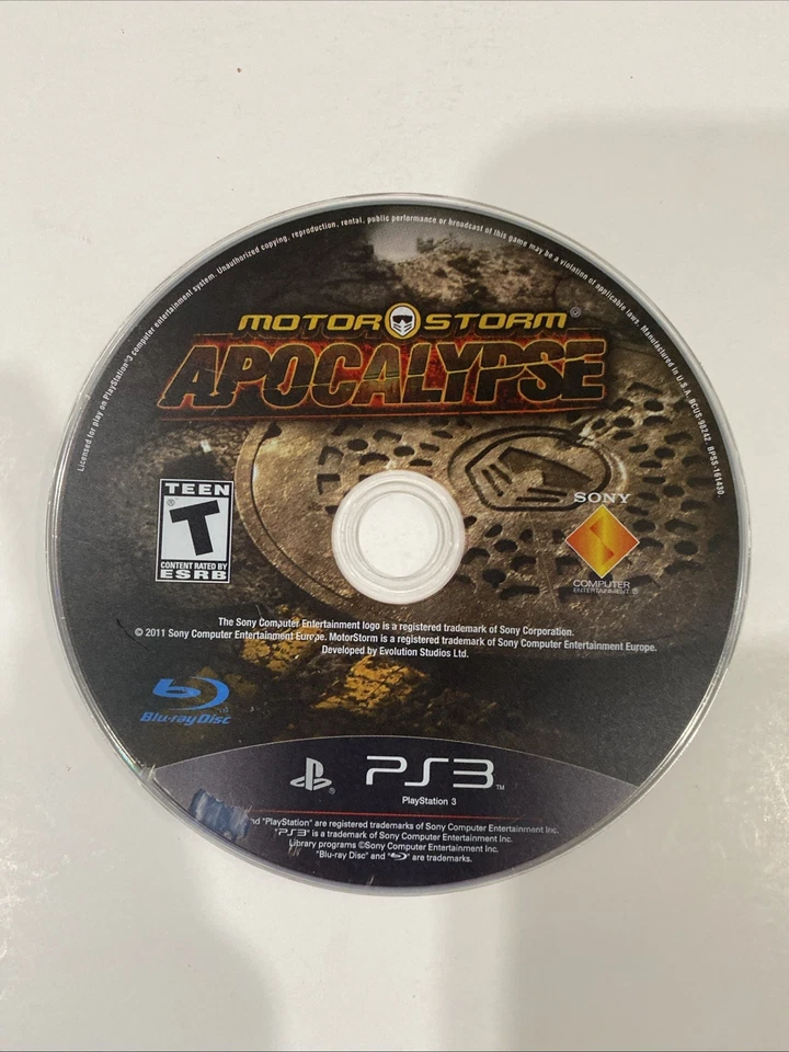 Videojuego MotorStorm: Apocalypse (Sony PlayStation 3, 2011) solo disco probado Foto 1 de 1