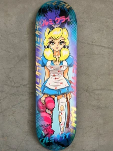 JK Industries Hookups Evil Alice 1 of 1 Painted Skateboard Deck Jeremy Klein - Picture 1 of 5