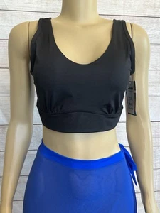 Avia Damen-Sport-BH schwarz niedriger Halt verdrehter Rücken neu mit Etikett Größe XL - Bild 1 von 6