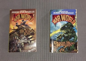 JERRY POURNELLE Science Fiction Books WAR WORLD Series Vol. 1 & 2 - Picture 1 of 4