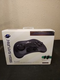 Retro-Bit SEGA Saturn Wireless Pro Analog Controller Black 2.4GHz