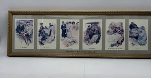 Early 1900's Reinthal & Newman Greatest Moments Of A Girls Life Framed Litho  - Picture 1 of 16