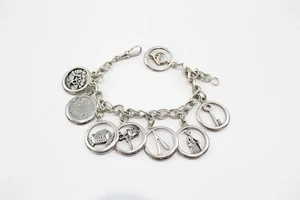 Sterling Silver Avon Bracelet Dog Clip Key House (57g) - Picture 1 of 8