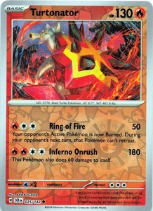 Turtonator 025/142 - REVERSE HOLO - SV07: Stellar Crown - NM - Picture 1 of 2