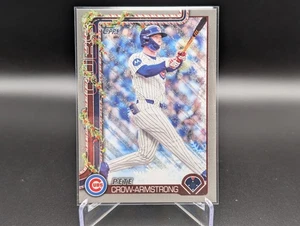 2025 Topps Holiday PETE CROW-ARMSTRONG #H41 Silver Glitter Chicago Cubs - Bild 1 von 2