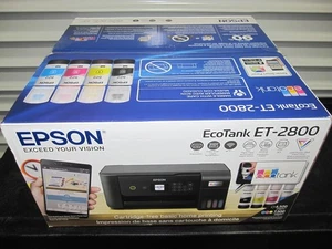 Epson EcoTank ET-2800 Color Inkjet All-In-One Printer - Black NEW - Afbeelding 1 van 6