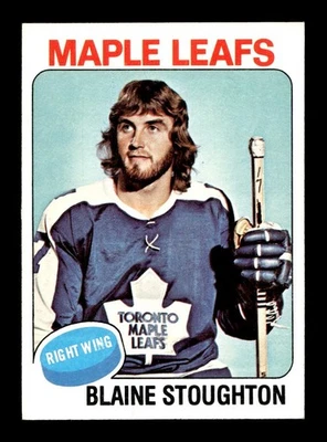 1975 76 Topps #265 Blaine Stoughton Maple Leafs NEAR MINT *8m - Image 1 of 2