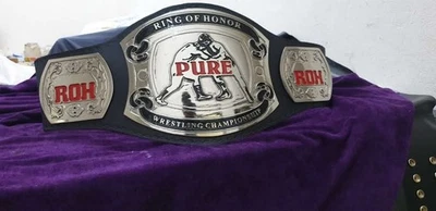 Cinturón título réplica ROH PURE Wrestling Champion 4MM Foto 1 de 2
