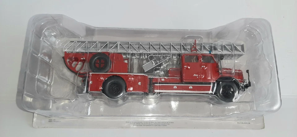 AUTOSCALA KRUPP DL52 METZ  DIE CAST POMPIERI DAL MONDO 1/43 - Immagine 1 di 1