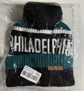 Philadelphia Football Pom Cuff Knit/ Beanie Hat - Picture 1 of 3