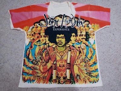 Vintage 90s Jimi Hendrix Axis: Bold As Love All Over Print T-shirt - Rare #243 - Image 1 of 4