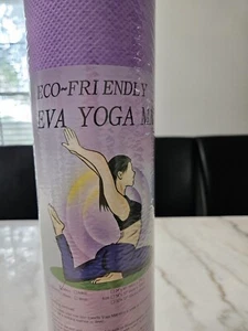 Yoga Mat, 4mm Thick, Non Slip Workout Mat for Women, Men, Eco-Friendly, Purple - Picture 1 of 9