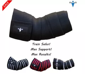 Elastischer Ellbogen Wrap Arm Unterstützung Ärmel Halterung Griff Riemen Fitnessstudio Power Gewichtheben - Bild 1 von 41
