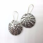 Fine 925 Sterling Silver Earrings Orecchini PUNK BOHO Styles Dots Texture Round