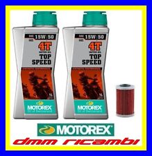 Kit Tagliando KTM 125 DUKE 11>12 + Filtro Olio MOTOREX TOP SPEED 15W50 2011 2012
