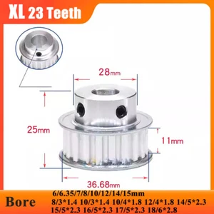 XL 23 dientes correa de distribución polea diámetro de rueda síncrono 6-18 mm para correa de 10 mm de ancho - Imagen 1 de 23