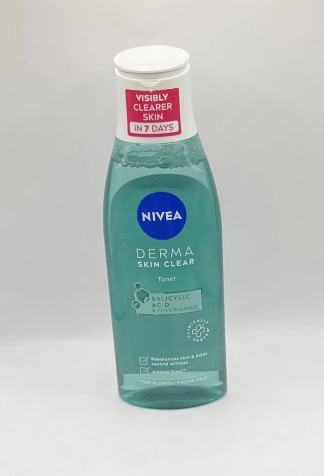 NIVEA Derma Skin Clear Toner Salicylic Acid & Niacinamide 200ml New 8E - Image 1 of 1