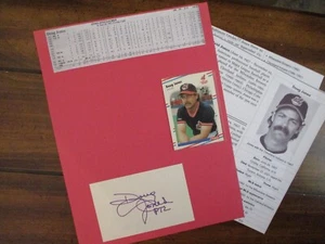 DOUG  JONES(Died-2024)Signed Trimmed Index Card 8 x 11 Display w/Obit/1988 Fleer - Picture 1 of 12