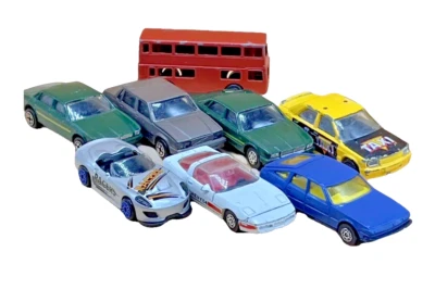 Corgi Diecast Car Bundle – Corvette, Rover, Taxi & Bus – Vintage Oddball Lot - Image 1 of 4