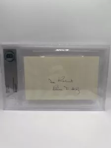 Bill Dickey Signed Index Card Beckett Auto To Robert - Picture 1 of 2