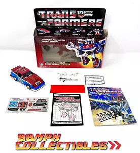 UNUSED STICKERS! NEVER PLAYED 1985 Transformers G1 SMOKESCREEN 100% Complete CIB - Picture 1 of 19